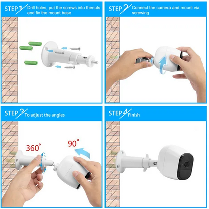 3 Packs Security Camera Wall Mount For Arlo 360 Degree - view 5