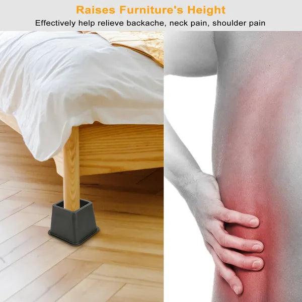 8Pcs Furniture Risers 500kg 1100lbs Capacity Bed Lifters Adjustable Couch Table Chair Risers - view 5
