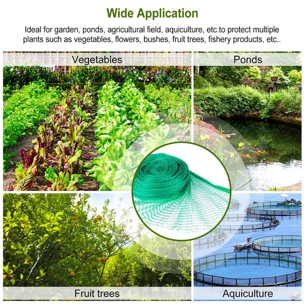 13 X 33ft Garden Netting Heavy Duty PE Anti Bird Netting Plants Fruits Tree Vegetables Protection Netting Net - view 9