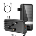 Power bank solar 50000mAh con cable integrado