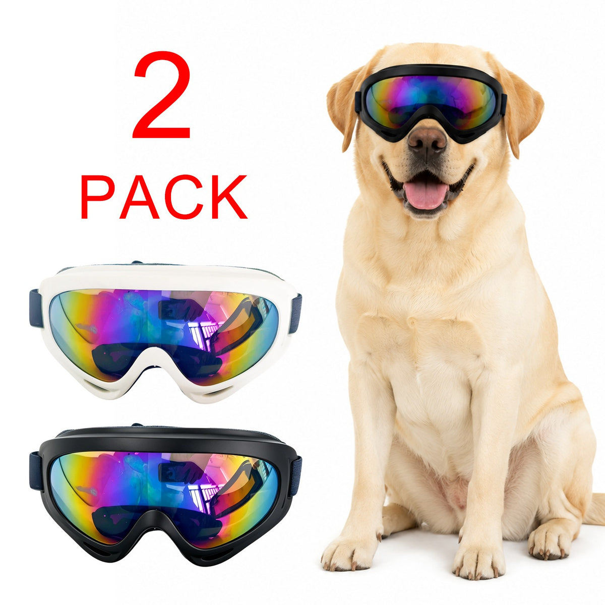 Dog Sunglasses Pet Goggles For Small Dogs Anti-Uv Glasses Eye Protect Windproof - view 3