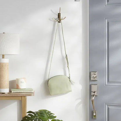 Modern Octopus Multi Swivel Hook Gold: Swinging Wall Towel Hook, Gold Plated, Cast Aluminum, 15lb Capacity - view 2