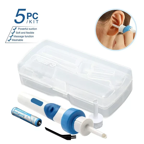 Safety Electric Cordless Vacuum Ear Cleaner Wax Remover Painless Cleaning Tool - view 3