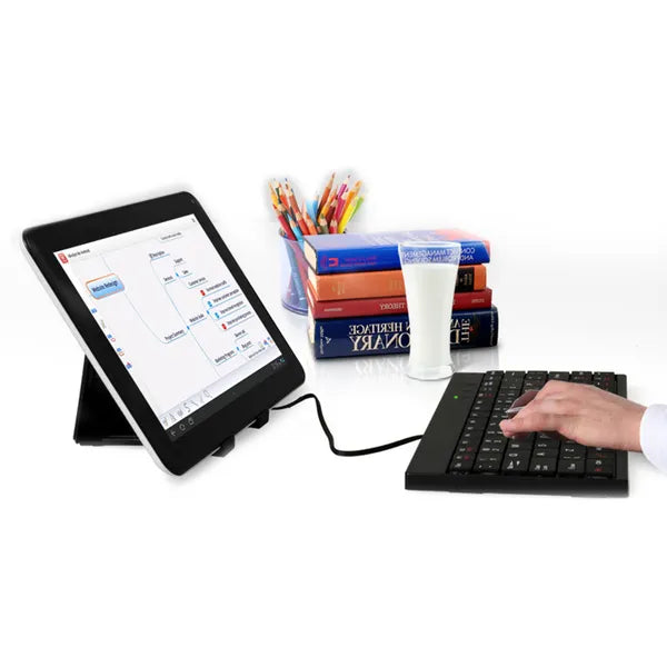 Tablet PC Sleeve Bag Case Stand For Tablet Under 10in With USB Mini Keyboard Two Layer Pockets - view 5