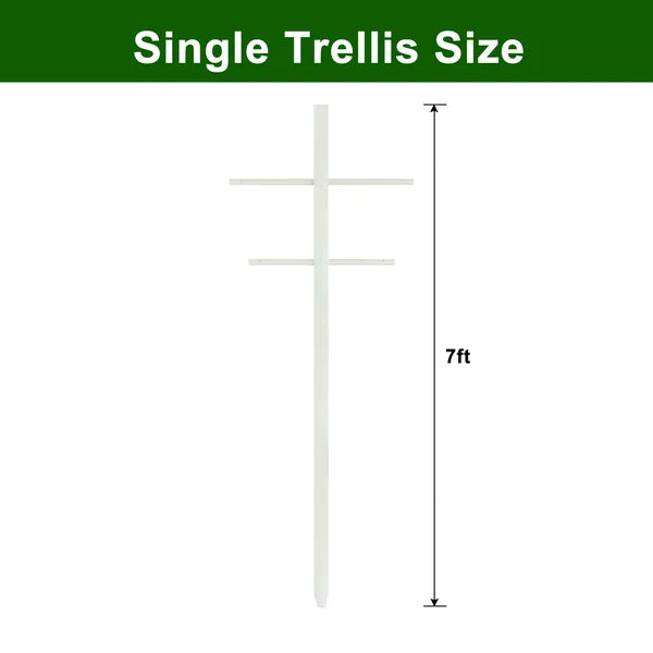 7FT 1PC Hollow T-shaped Climbing Trellis, High-strength Support, Stylish Design, Easily Create A Green Living Wall - view 5
