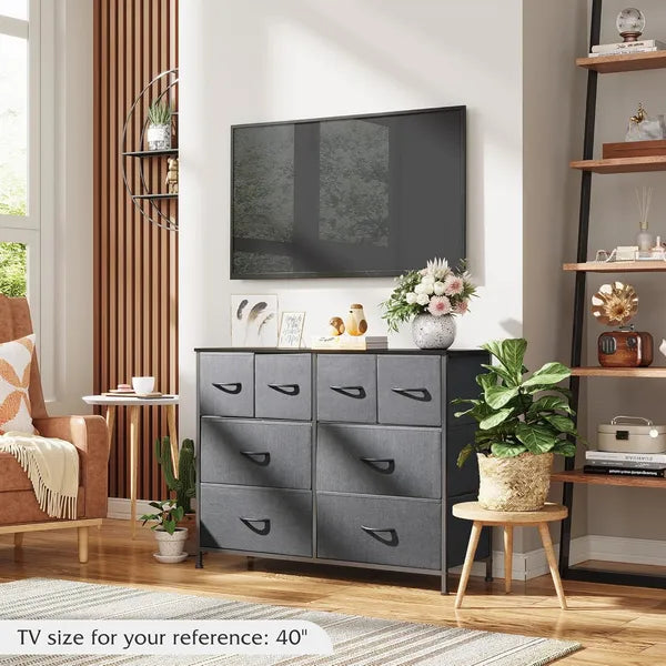 Dresser For Bedroom With 8 Drawers, Wide Fabric Dresser For Storage And Organization, Chest Of Drawers - view 7