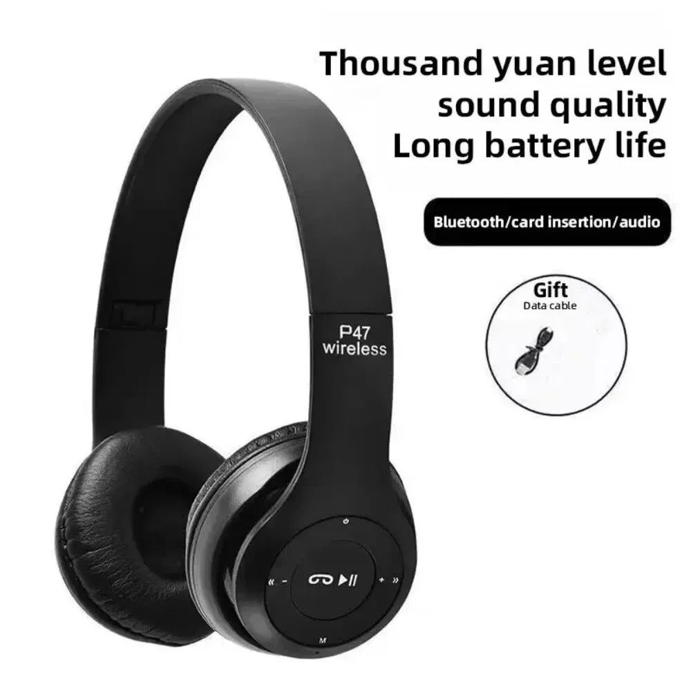 Wireless Bluetooth 5.0 Headphones Headset Over-Ear FM Radio MIC Foldable TF Card - view 8