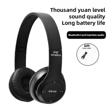 Wireless Bluetooth 5.0 Headphones Headset Over-Ear FM Radio MIC Foldable TF Card - view 8