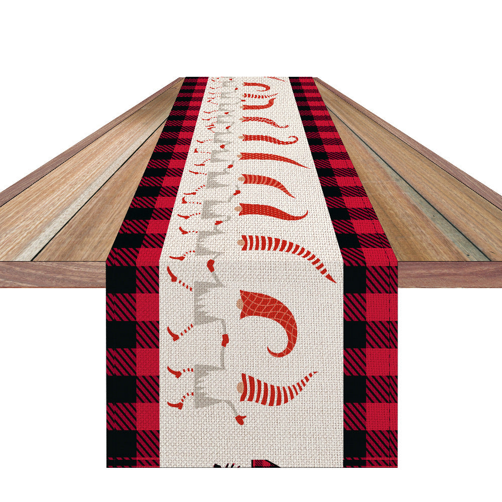 Christmas Table Runner Plaid Pattern - view 2