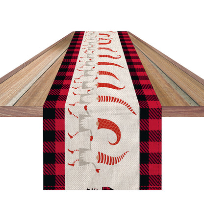 Christmas Table Runner Plaid Pattern - view 2