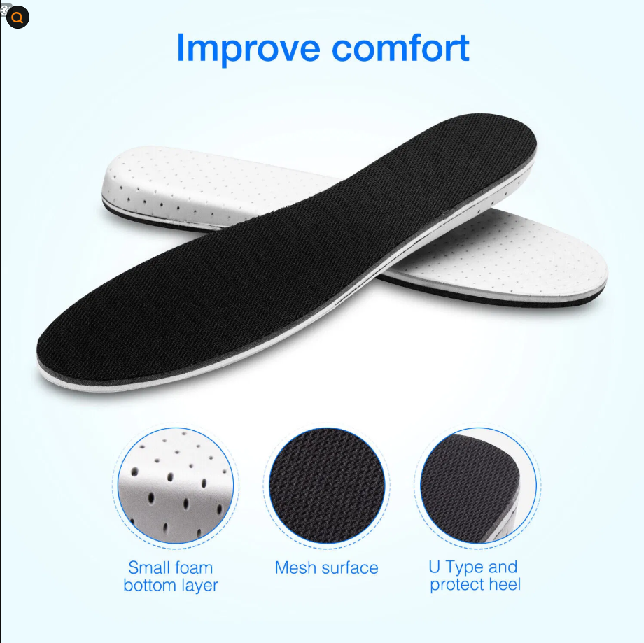 Men Women Invisible Height Increase Insoles Heel Lift Taller Shoe Inserts Pad US - view 3