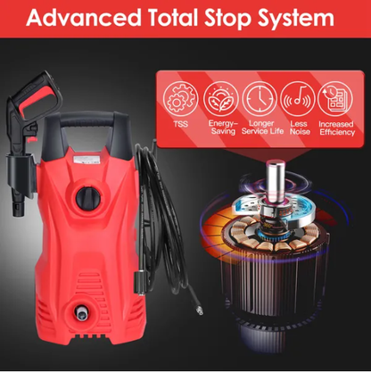 Electric High Pressure Washer 3000PSI Max 2.6GPM Powerful Car Washer Pressure Cleaner With Adjustable Spray Nozzle Soap - view 4