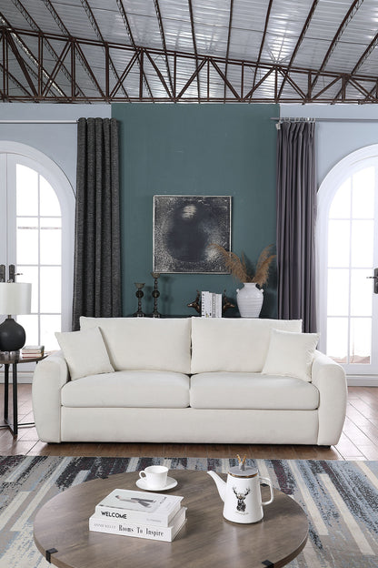 Modern Minimalist Comfortable Compressed BEIGE Sofa - view 5