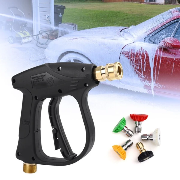 High Pressure Washer Gun 4000 PSI Car Wash Foam Spray Short Wand - view 2
