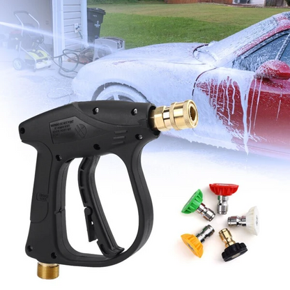 High Pressure Washer Gun 4000 PSI Car Wash Foam Spray Short Wand - view 2