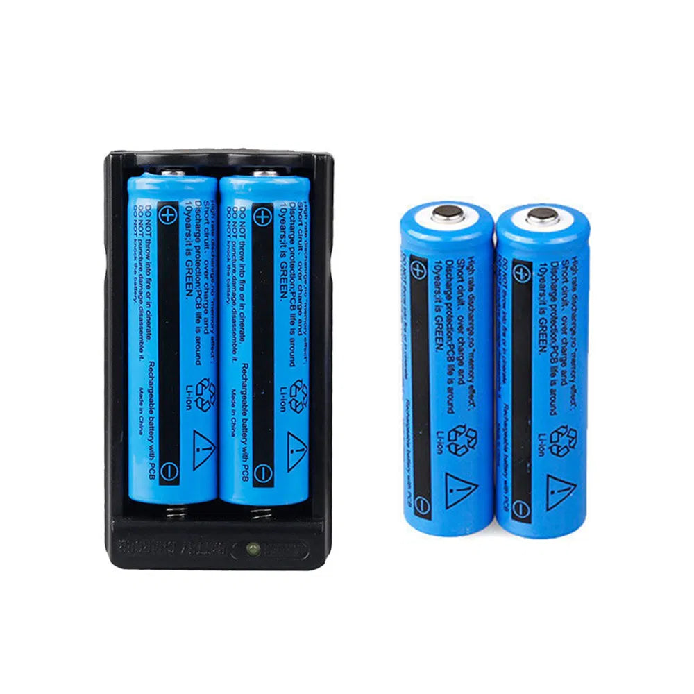 Battery 3000mAh 3.7V Rechargeable Li-ion Batteries For Torch Laser&Dual Charger - view 6