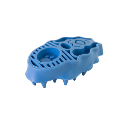 Dog Brush For Grooming And Shampooing - Blue Brush For Dogs - view 5
