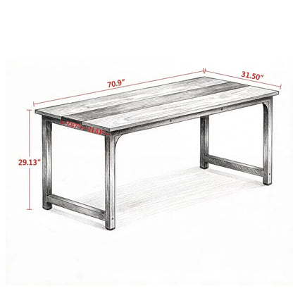 Modern Office Desk with Easy to Clean and Adjustable Foot for Office - view 6