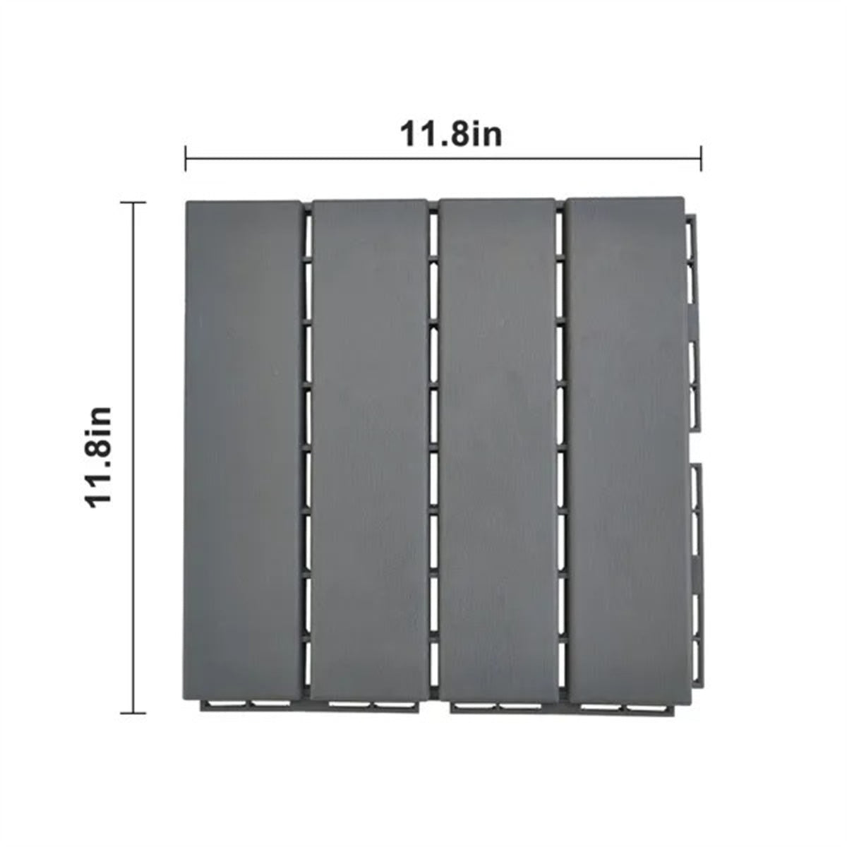 Plastic Interlocking Deck Tiles, 27 Pack, Waterproof Flooring Tiles For Indoor And Outdoor - view 4