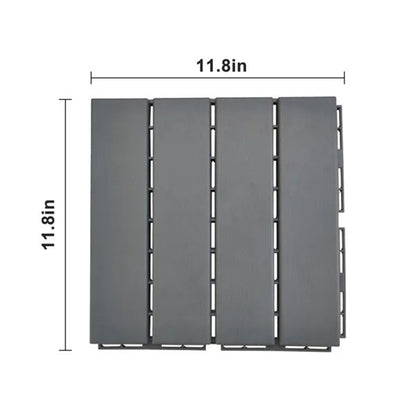 Plastic Interlocking Deck Tiles, 27 Pack, Waterproof Flooring Tiles For Indoor And Outdoor - view 4