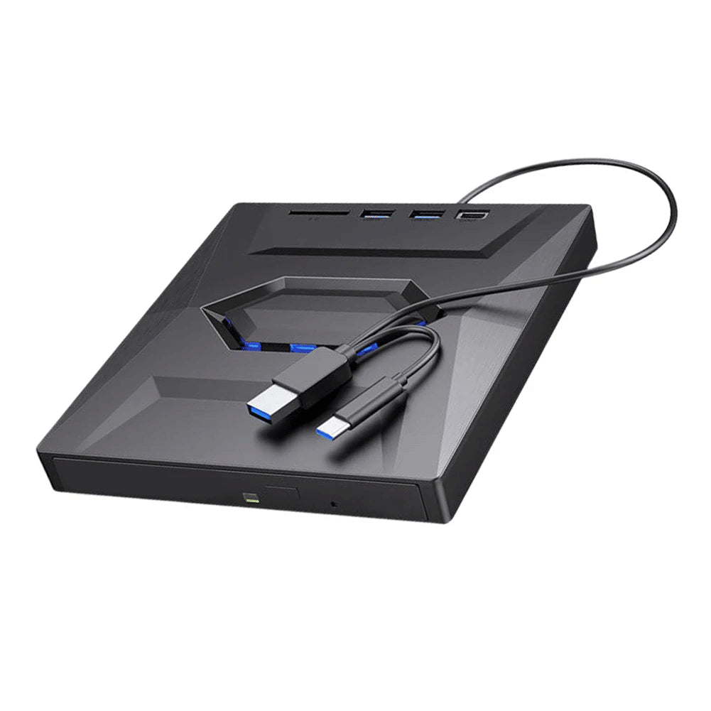 External CD DVD Drive USB 3.0 Writer Burner Player For PC Laptop Windows 11 10 - view 5