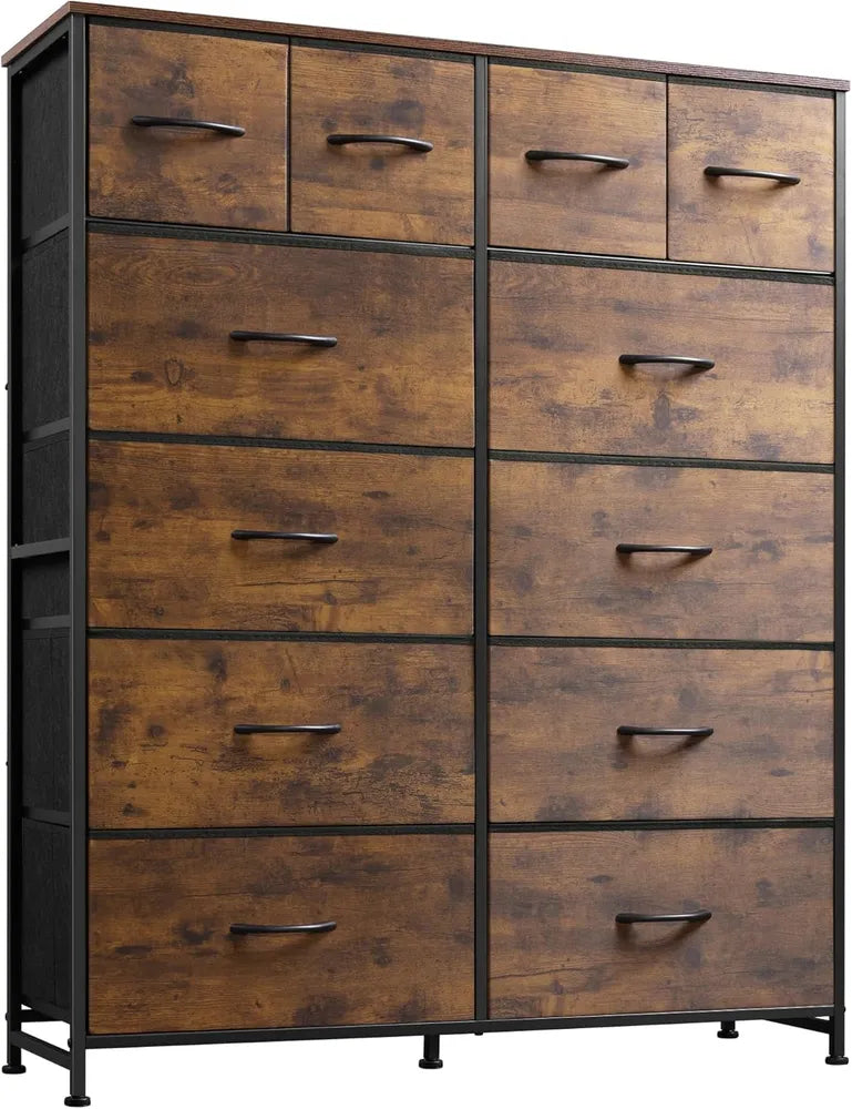 Tall Dresser For Bedroom With 12 Drawers, Dressers & Chests Of Drawers, Fabric Dresser For Closet, Living Room - view 6