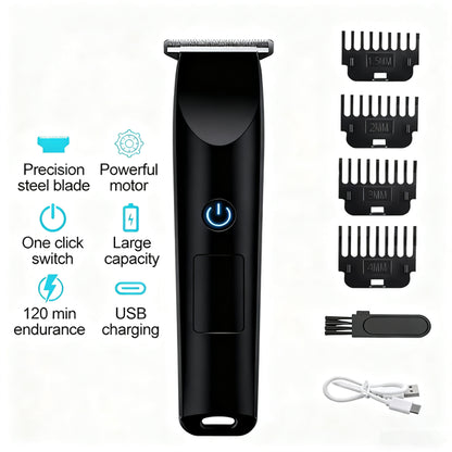 Men Pro Electric Hair Clippers Beard Trimmer Cutting Barber Shaving Machine Black Logistics Only For USPS. TK TMEU Only - view 2