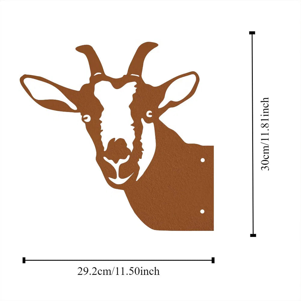 Whimsical Embroidered Cow Wall Art Garden Patio Lawn Rustic Farm Animal Craft Gift - view 6
