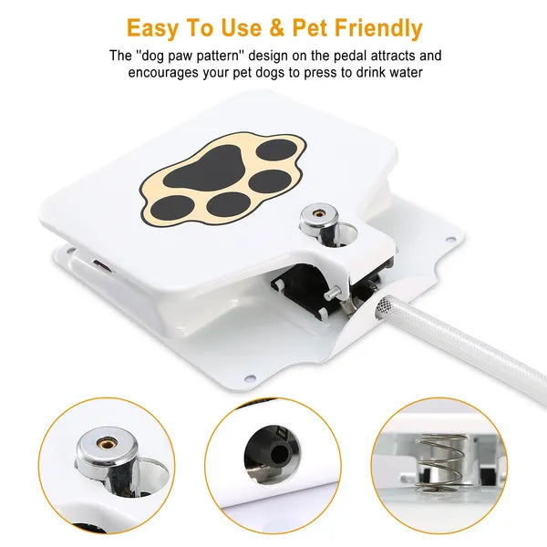 Dog Water Fountain Outdoor Dog Pet Water Dispenser Step-on Activated Sprinkler - view 2