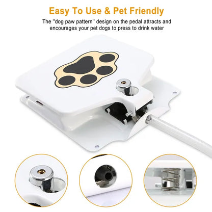 Dog Water Fountain Outdoor Dog Pet Water Dispenser Step-on Activated Sprinkler - view 2