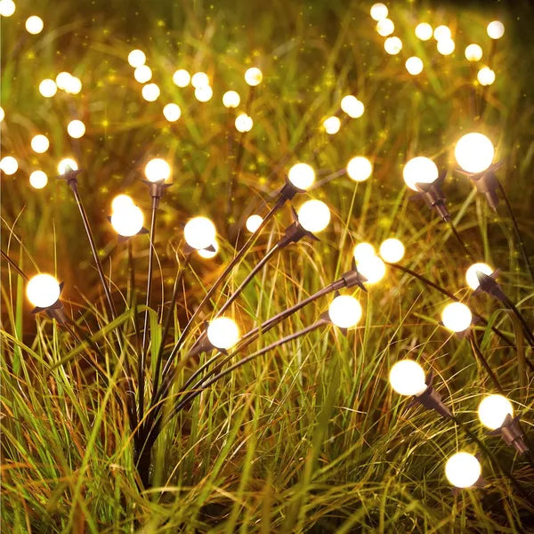 Solar Garden Lights - 4 Pack 48 LED Firefly Lights With 2 Lighting Mode, Sway By Wind - view 4