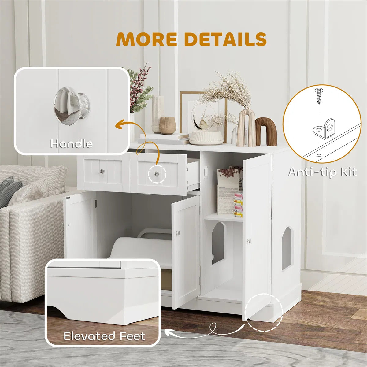 Cat Litter Box, Cat Litter Box Enclosure - view 4