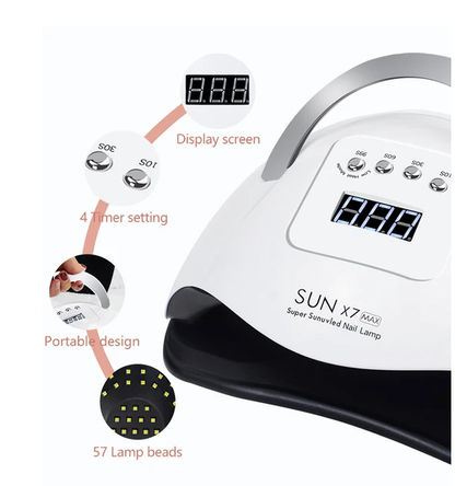 220W Nail Dryer LED Lamp UV Light Polish Gel Curing Machine Electric Manicure - view 3
