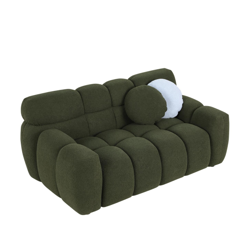 64.96 Length,35.83inch Deepth,human Body Structure For USA People, Marshmallow Sofa,boucle Sofa,2 Seater - view 6