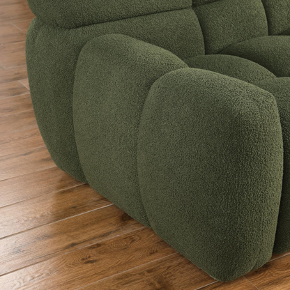 87.4 Length,35.83inch Deepth,human Body Structure For USA People, Marshmallow Sofa,boucle Sofa,3 Seater - view 3