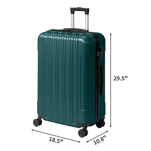 Three-in-one Textured Frosted Case Shell, Non-TSA Customs Lock, 28-inch Detachable Wheels, ABS Trolley Case, 20in, 24in - view 3