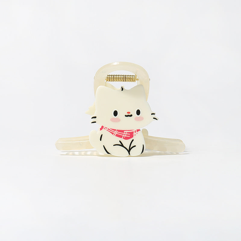 Milk White Cute Cat Claw Clip Girl Hair Accessory Hair Clip - view 3
