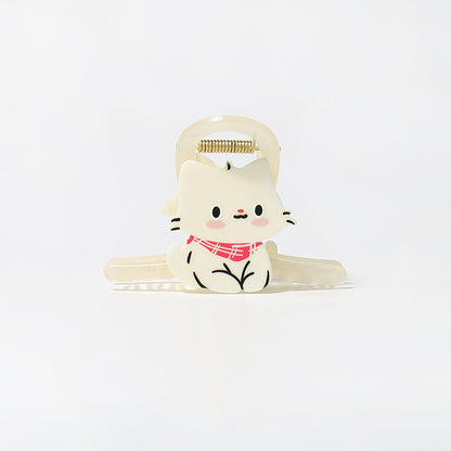 Milk White Cute Cat Claw Clip Girl Hair Accessory Hair Clip - view 3