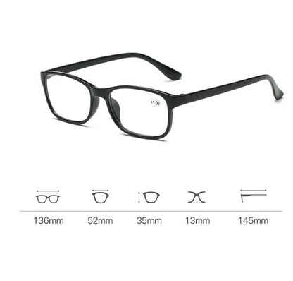 Reading Glasses Mens Womens Unisex Readers Eyeglasses 8 Pack Glasses New Square - view 5
