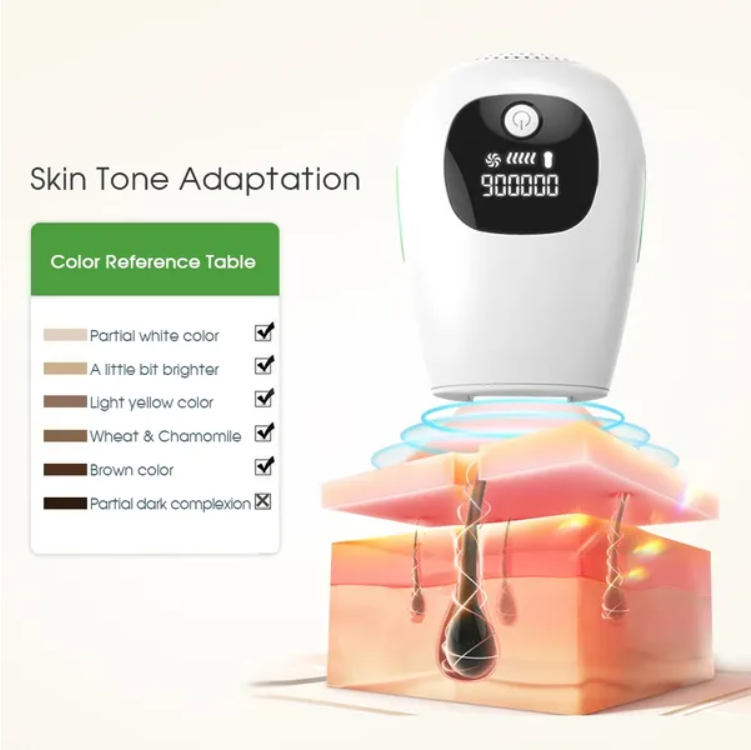 Professional Laser Epilator IPL Hair Removal Body Bikini Leg Depilatory Devic 900 - view 7