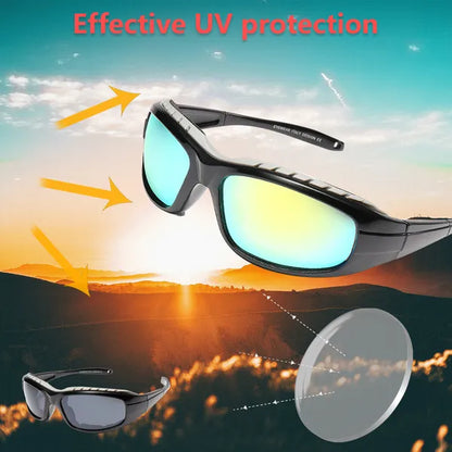 2 Pairs Motorcycle Padded Foam Wind Resistant Riding Glasses Sunglasses - view 4