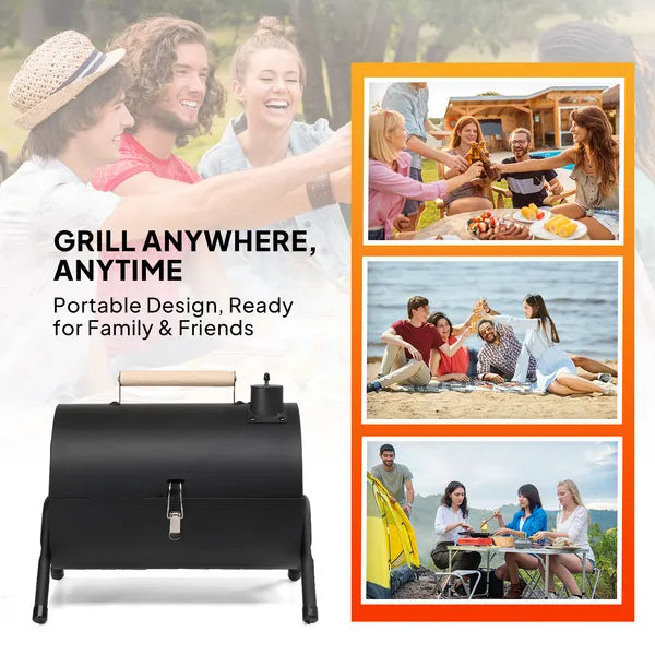 Portable Charcoal Grill Outdoor Stove, Two Side Carbon Griller For BBQ - view 6