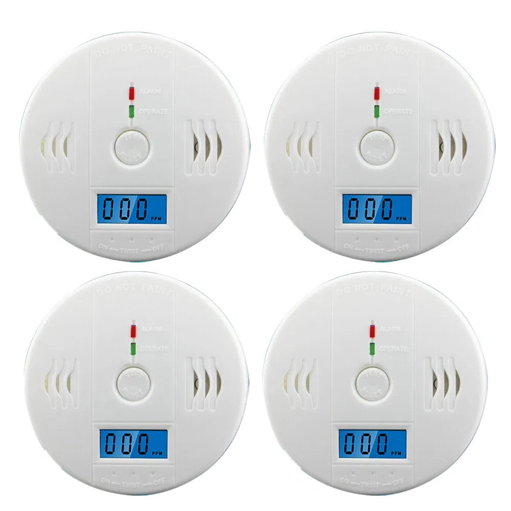CO Detector Alarm LCD Combination CO Carbon Monoxide Gas Battery Warning Home - view 3