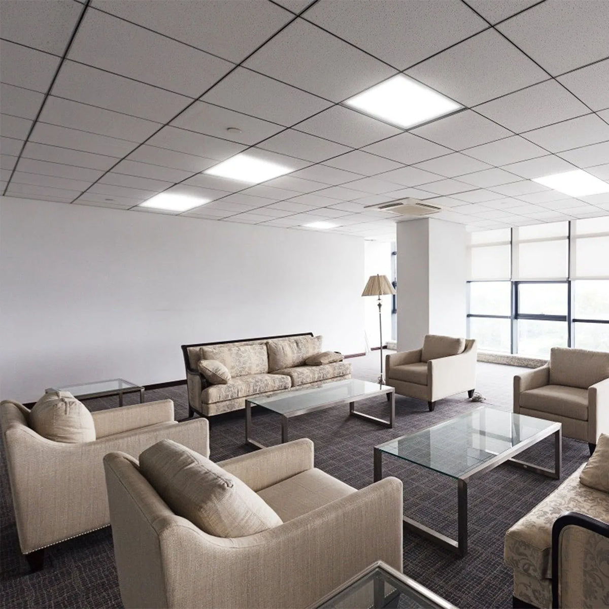 LED Panel Light 5800LM 7000K Ceiling Lighting 150W Equivalent LED Troffer Recessed Edge-Lit - view 6