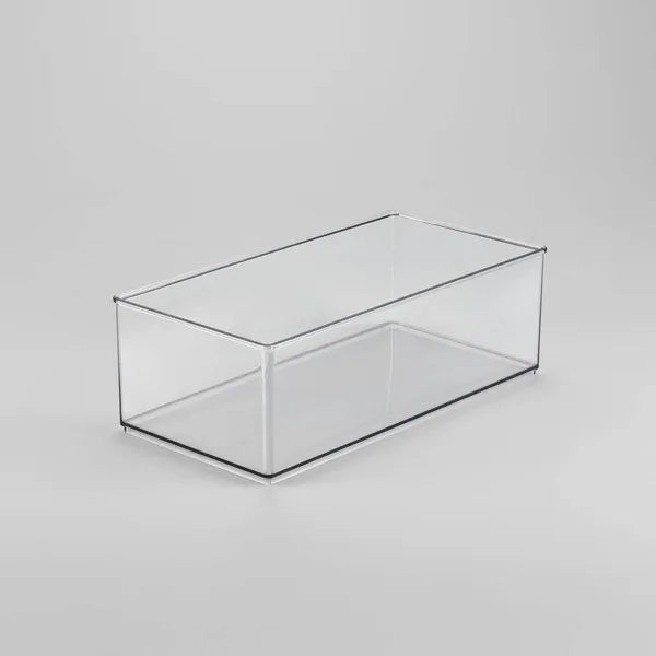 12" X 6" X 4" All Purpose Storage Bin - Clear Plastic Decorative Container, No Assembly Required - view 5