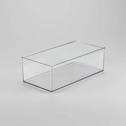 12" X 6" X 4" All Purpose Storage Bin - Clear Plastic Decorative Container, No Assembly Required - view 5