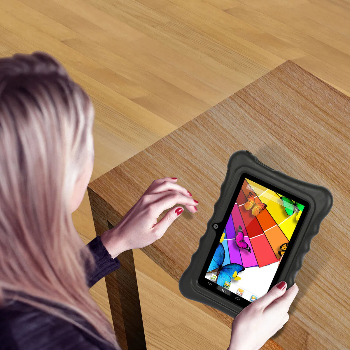 Shock-resistant Silicone Snap-on Case With Stand For 7 Tablets - view 5