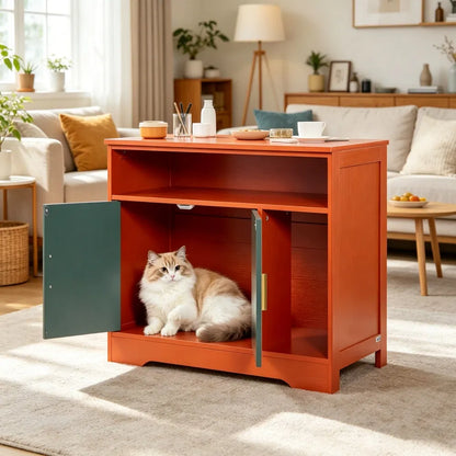 Wooden Cat Box Cabinet - view 3