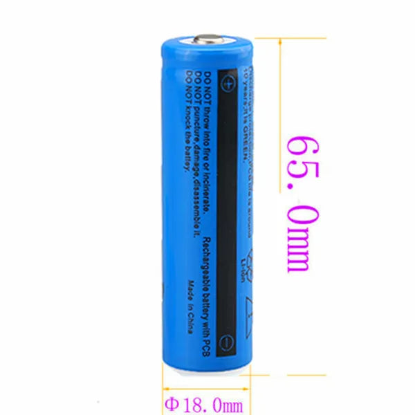 2 / 4 Stück 3000mAh 3.7V Akku Und Ladegerät Für Akkus Wie Taschenlampen Ersatz - view 3