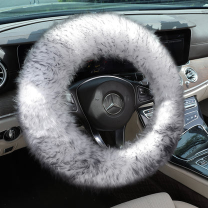Car Steering Wheel Cover Wool Non-Slip Cover Steering Wheel Protector